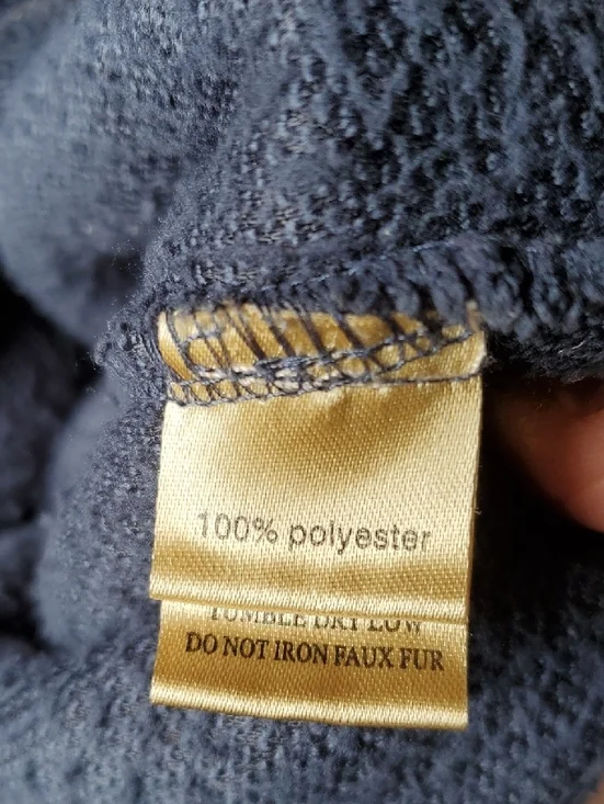 True Grit Men’s Navy Sherpa Zip Pullover - Picture 5 of 12